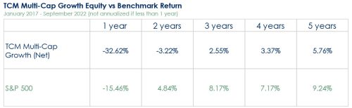 TCM Multi-Cap vs Benchmark